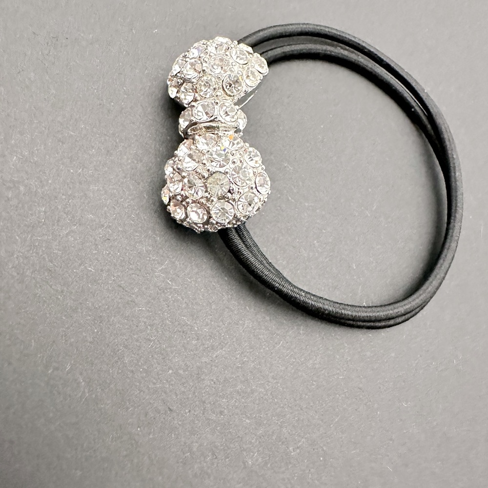 Crystal Bow Hair Tie Band NWOT - Picture 3 of 5